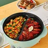 6L Yuanyang Electric Hot Pot Home Multi-function All-In-One Electric Cooking Pot Electric Cook Pot Non-Stick Grill Pan 2000W 4