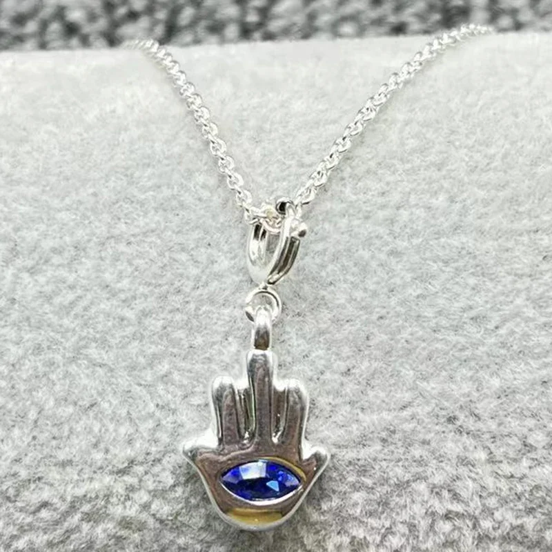 

European and American New Original Hot Selling Fashion Plated 925 Silver Small Necklace Festival Jewelry Valentine's Day Gift