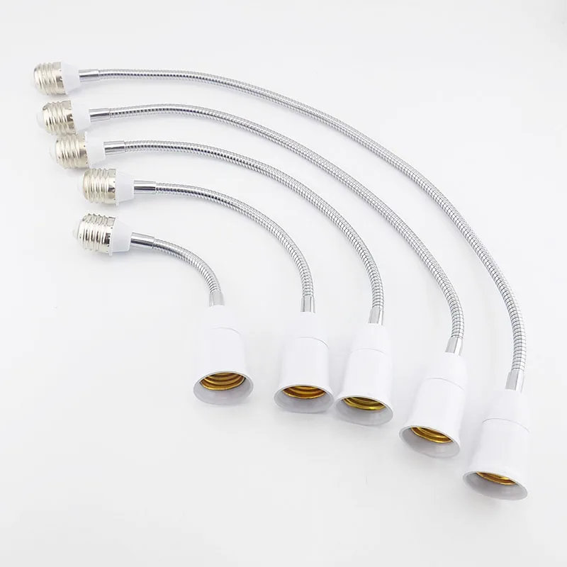 Lamp Holder Lamp Bulb Holder Socket Converter Lamp Base Lamp Socket Adapter Led Lamp Base Lamp Socket Extender E27 to E27 LED Light Bulb Base Socket Flexible Extension Lamp Holder Converter Plug 18cm/28cm/38cm/48cm/58cm