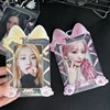 New Ins Cute Cat Ribbon PVC Photocard Holder Kpop Photo Card Holder Bag Pendant Korean Stationery Gifts 4