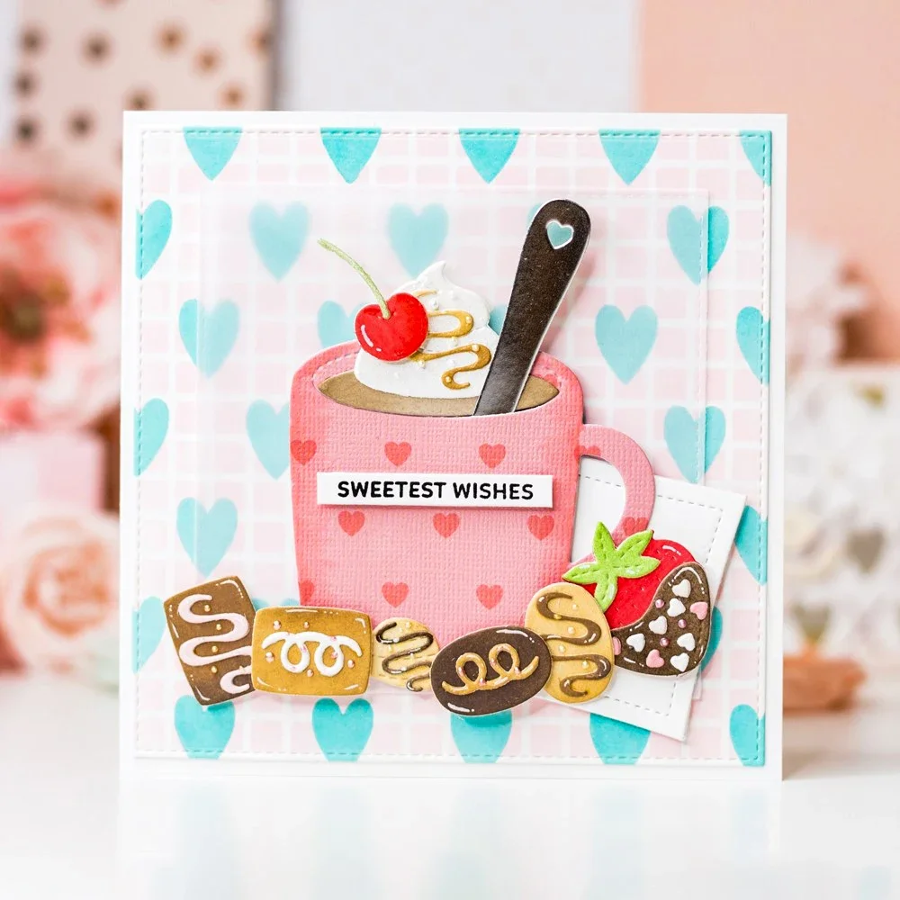 Love Hug Words Metal Cutting Die Dies Diy Scrapbooking Paper Photo Album Crafts Mould Cards Punch Stencils for Card Making