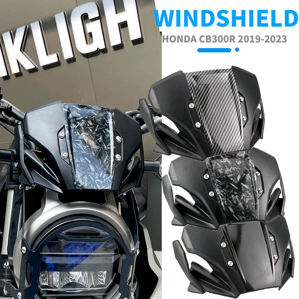 

MKLIGHTECH For HONDA CB300R Cb250r 2019-2023 Motorcycle Front Windshield ABS Windscreen Wind Deflector Accessories