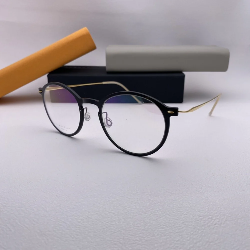 

Ультралегкие очки с нано-оправой из чистого титана мужские очки ручной работы оптические очки для чтения при близорукости женские очки по рецепту модель 6541