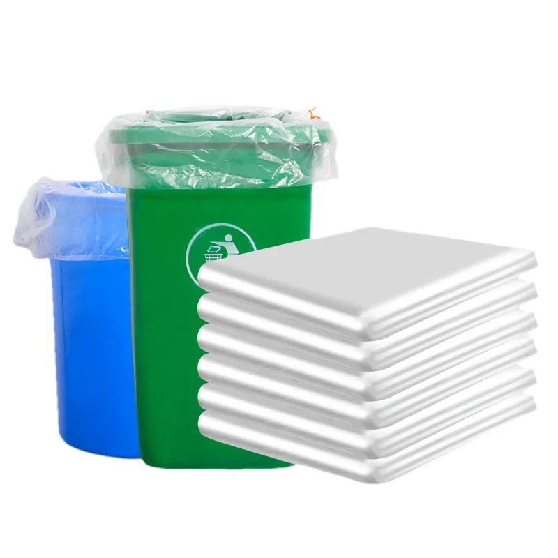 Trash Bags Large Capacity Disposable Thickened Storage Clear Recycling Bin Liners Plastic Refuse Sacks