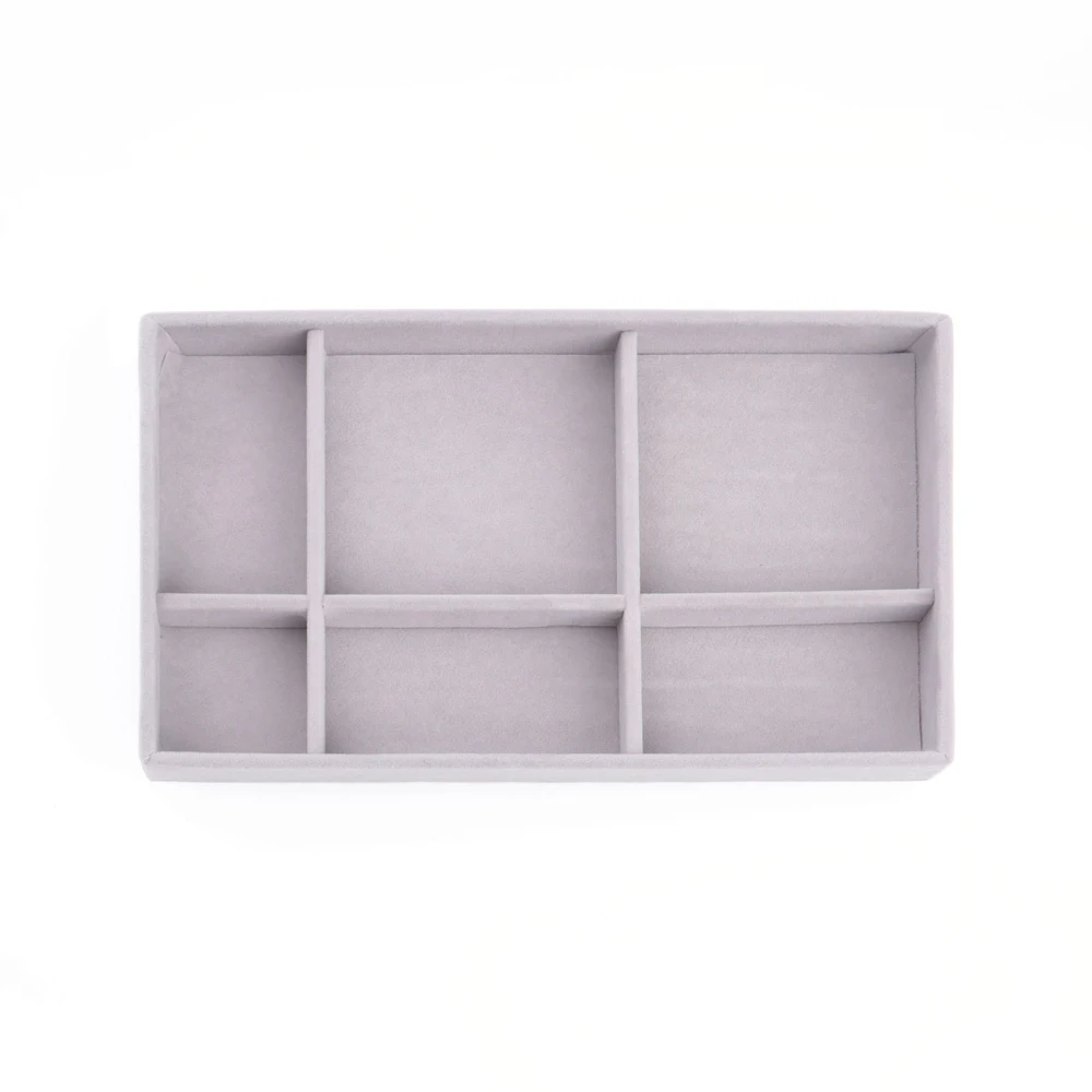 Soft Velvet Jewelry Box Drawer Storage Display Tray Drawer Case Jewelry Holder For Ring Earrings Bracelet Jewelry Organizer Box