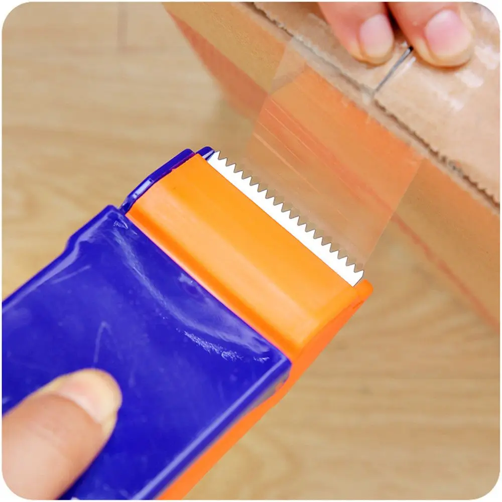 Durable Plastic Tape Dispenser with Roller Cutter