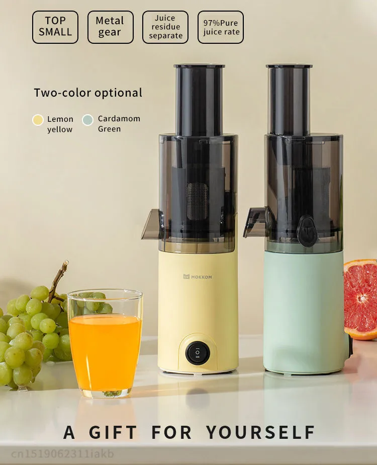 Mokkom Mini Juicer Lento Doméstico Completo-automático Pequeno