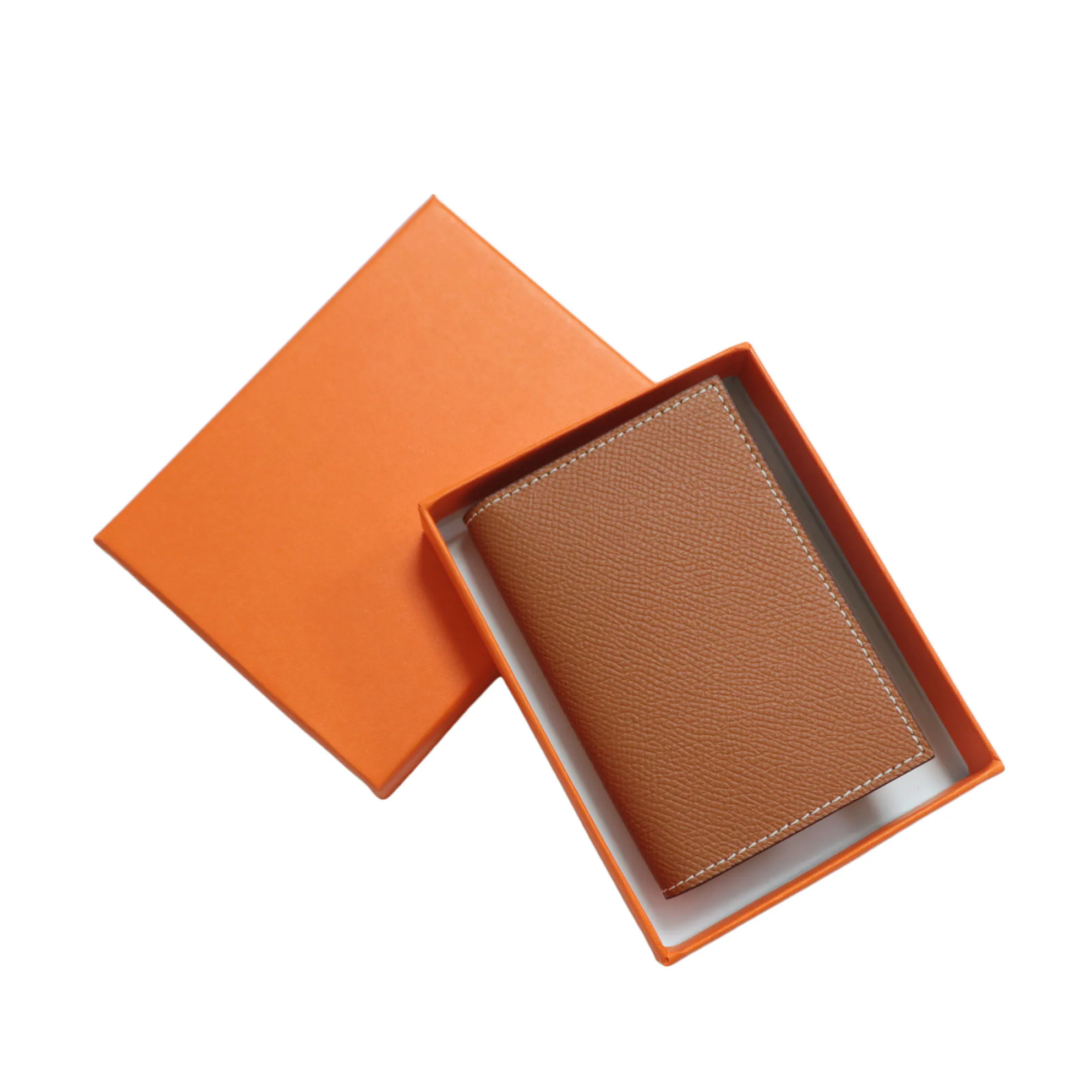 Free embossing Letters Genuine Leather Bank Credit Card Holder for Woman Men Leather High Quality Protective Card