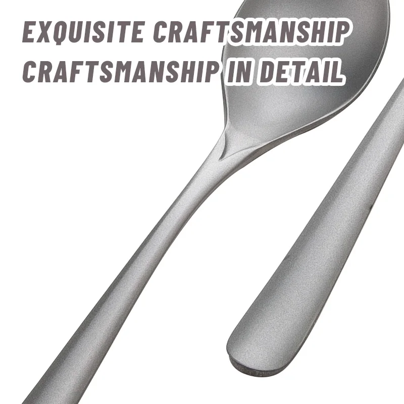 TiTo Titanium Chopsticks Spoon Fork Tableware Set Outdoor Portable Household Children's Lunch Box Camping_voghion.com