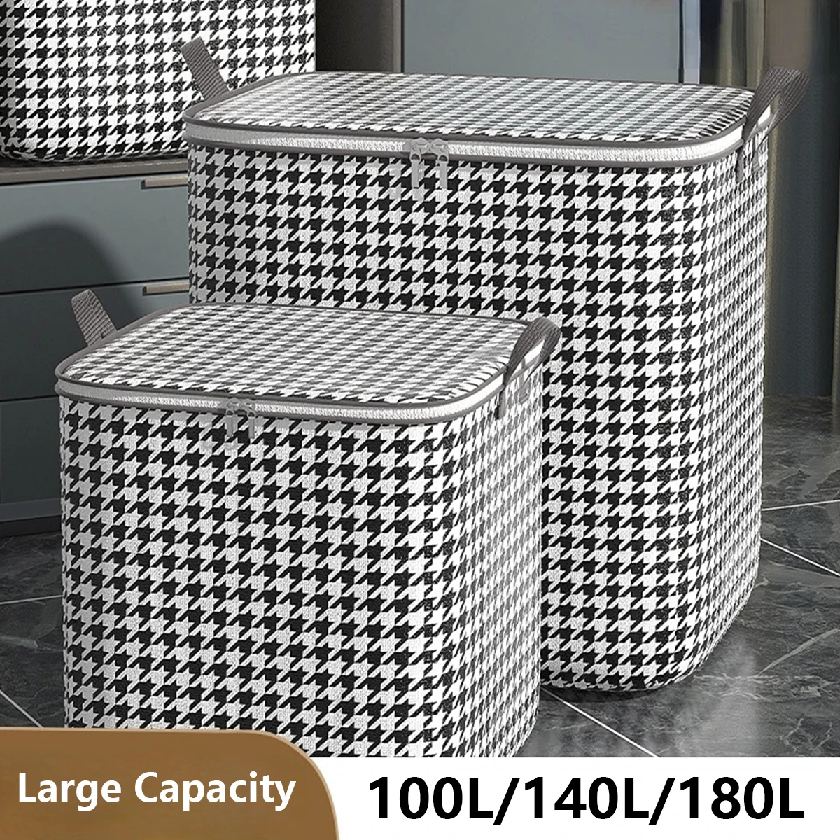 Clothes-Storage-Bag-Foldable-Blanket-Storage-Box-Large-Capacity-Blanket-Clothes-Organizer ...