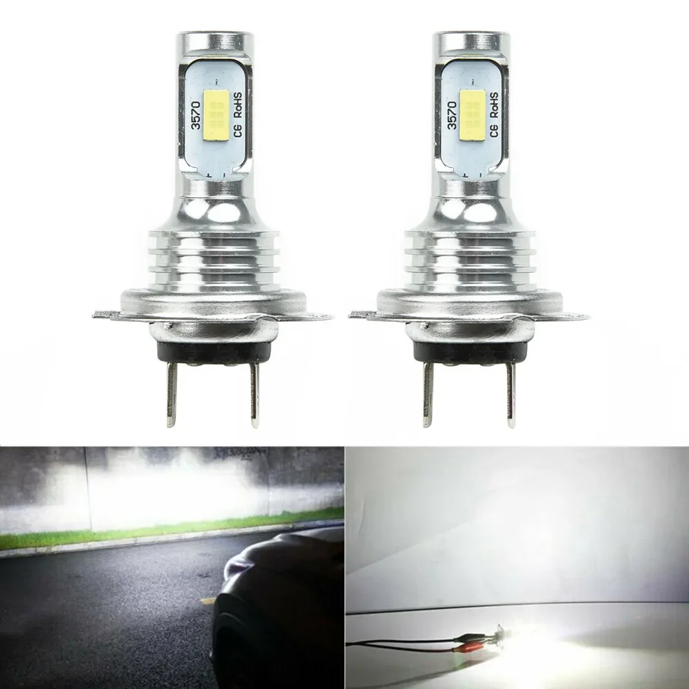 LED 전구 안개등, 운전등 교체, 6000K 안정적인 알루미늄 방열판, 클리어 화이트 DC 12V-24V, 신제품