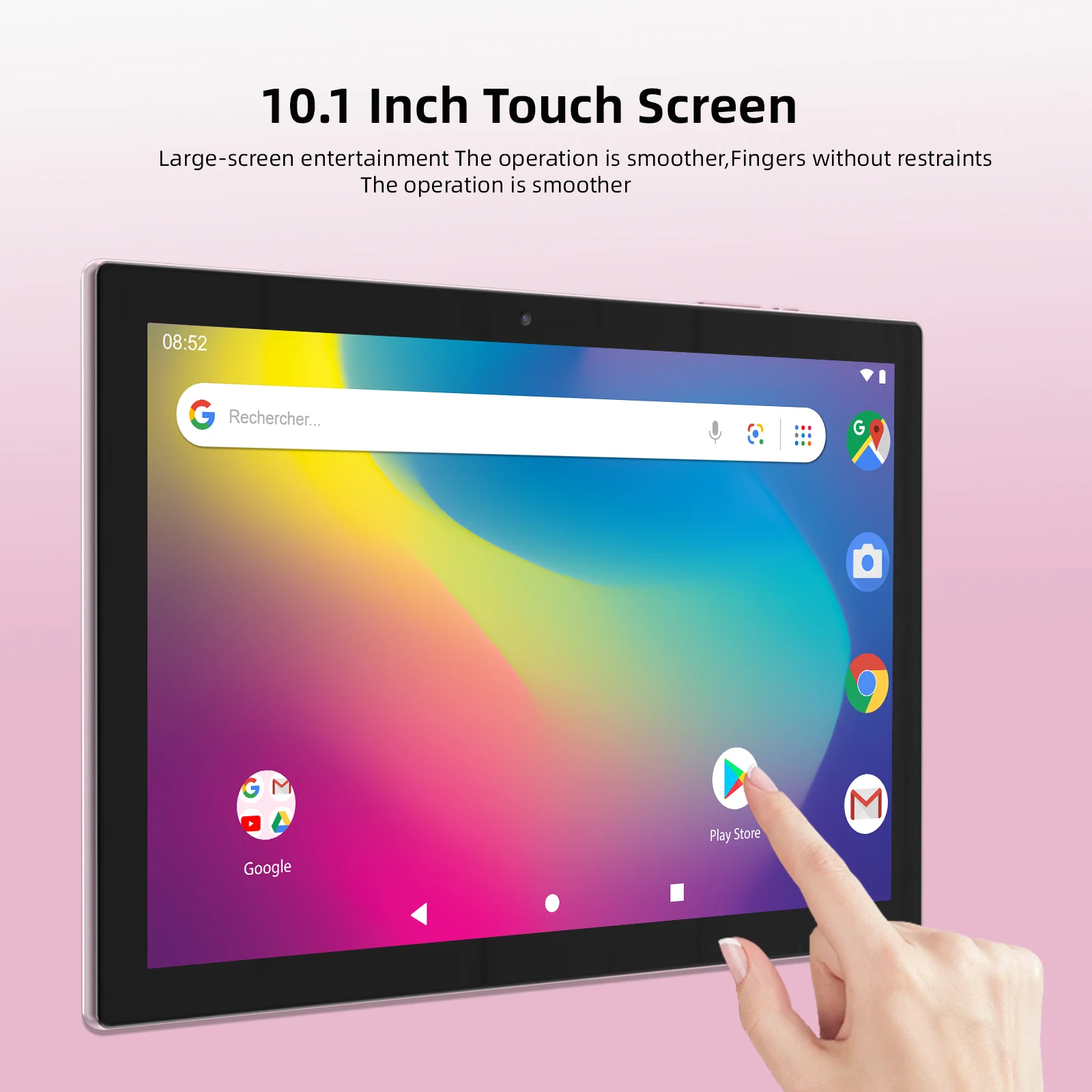 PRITOM M10 10 inch Tablet - Android Tablet with 2GB RAM, 64GB ROM, 512GB  Expandable, Quad-Core, HD IPS Screen, 2.0 MP + 8.0 MP Dual Camera, WiFi