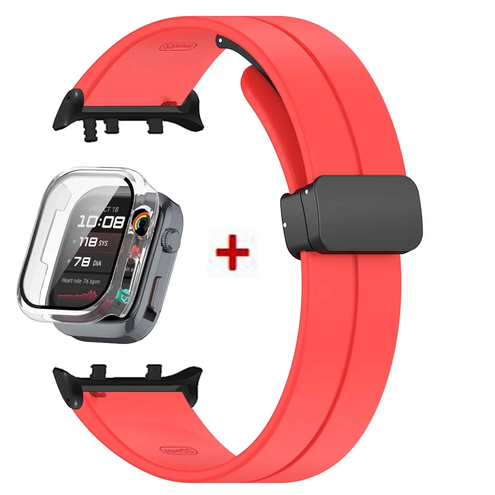 Premium Protective Bumper Case & Magnetic Silicone Strap
