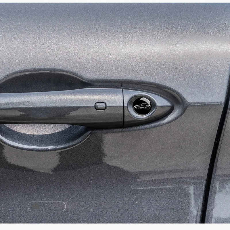 BELOMI Copricilindro Serratura Auto Bling 4 Pezzi: Decalcomanie Adesive Con Strass Per Interni Veicolo - 2