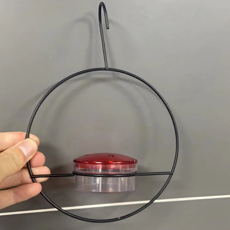 Hanging Hummingbird Feeder Outdoor With Red Glass Bowl Attract Birds For Outside Garden Backyard Patio Deck bird feeder parrot feeder