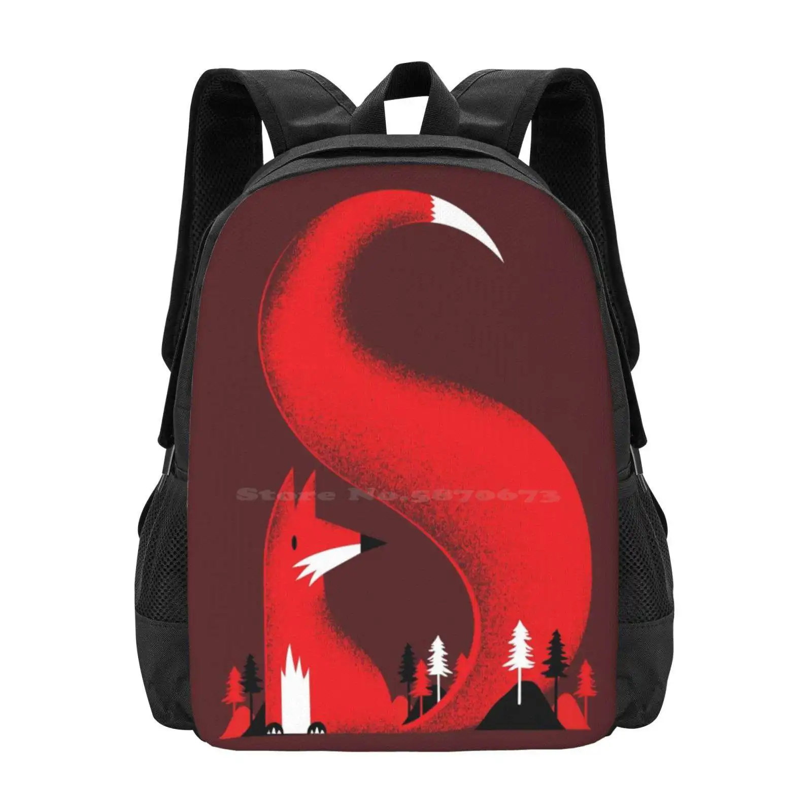 

S как Fox школьная сумка большой емкости рюкзак для ноутбука Fox Forest Nature