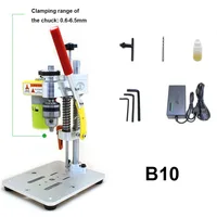 Mini Desktop Drill DIY Precision Watch Repair Tool Desktop DC Electric Drill 220V 110V Household Drilling Machine Variable Speed 1