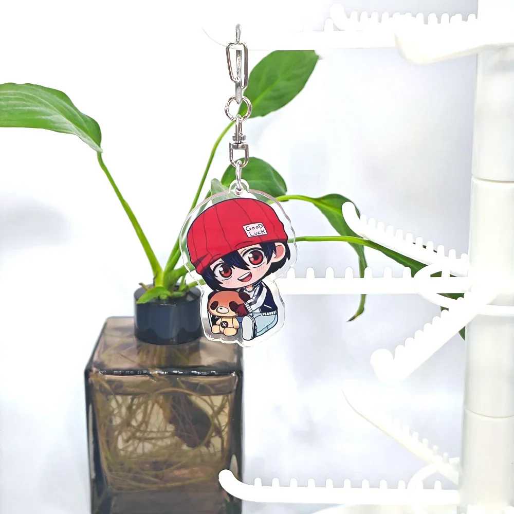 Cartoon Anime Pendant Keychains Holder Car Key Chain Key Ring Mobile Phone Bag Hanging Undead Unluck
