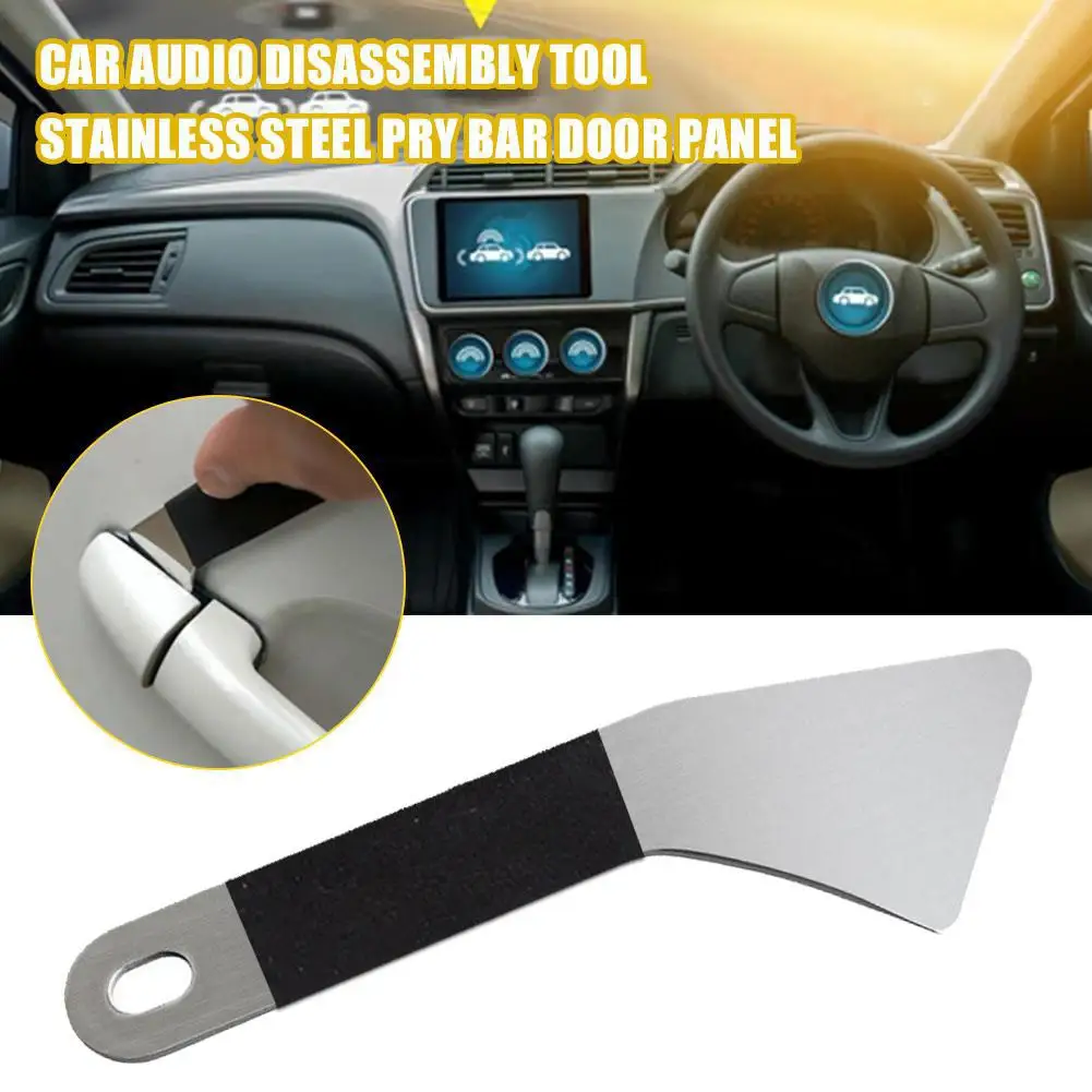

Car Audio Refitting Tool Metal Steel Pry Interior Trim Panel Insulation Stainless Remover Sound Tools Removal Door Steel D9W0