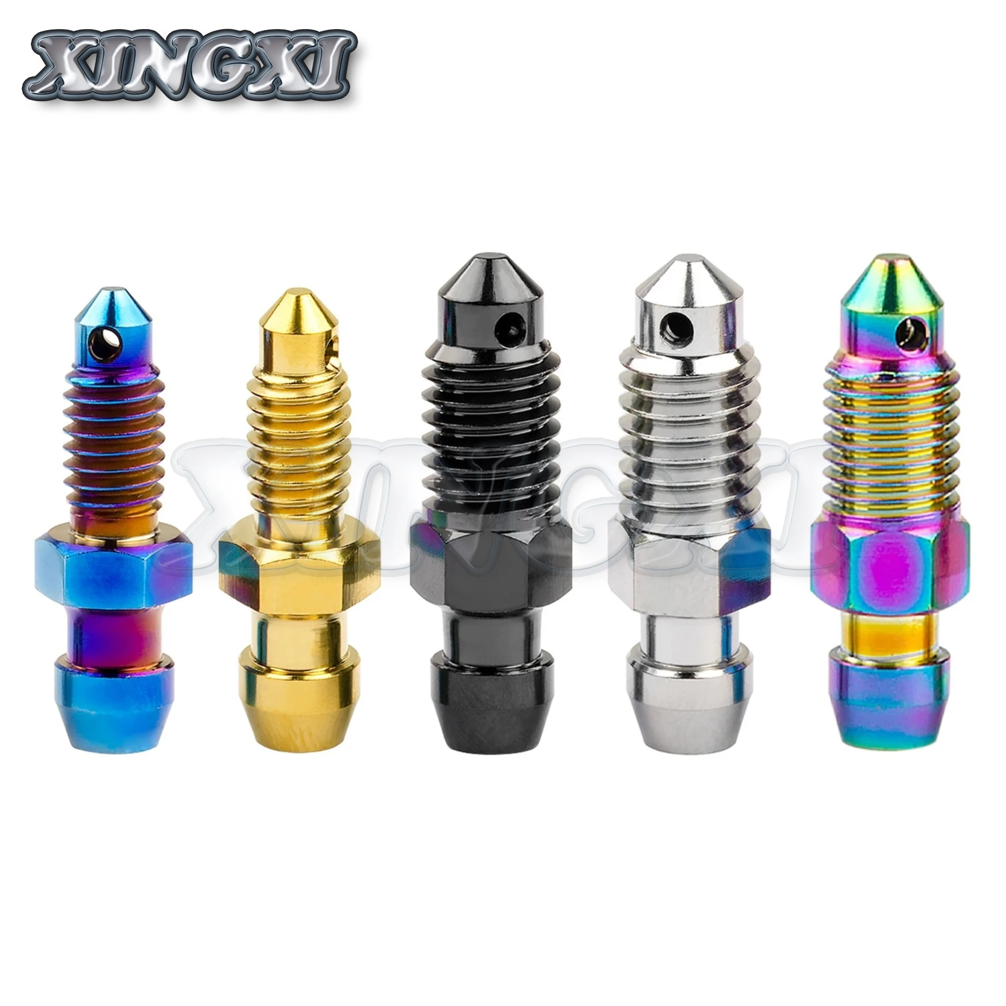 Screw Bolt Nut Set Xingxi Titanium Alloy Ti M6 M8 M10 Bolt P1.0 1.25mm for Motorcycle Brake Caliper