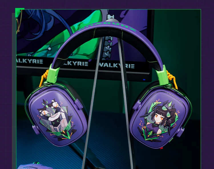 VALKYRIE VK S1 Gaming Headset Wireless Triple-Mode Detachable Microphone 15ms Ultra-low Latency Customized Gaming Headphones