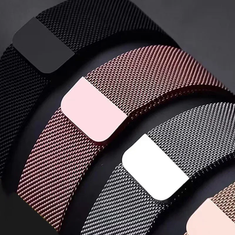 Elegant 22mm Metal Milanese Strap Bracelet