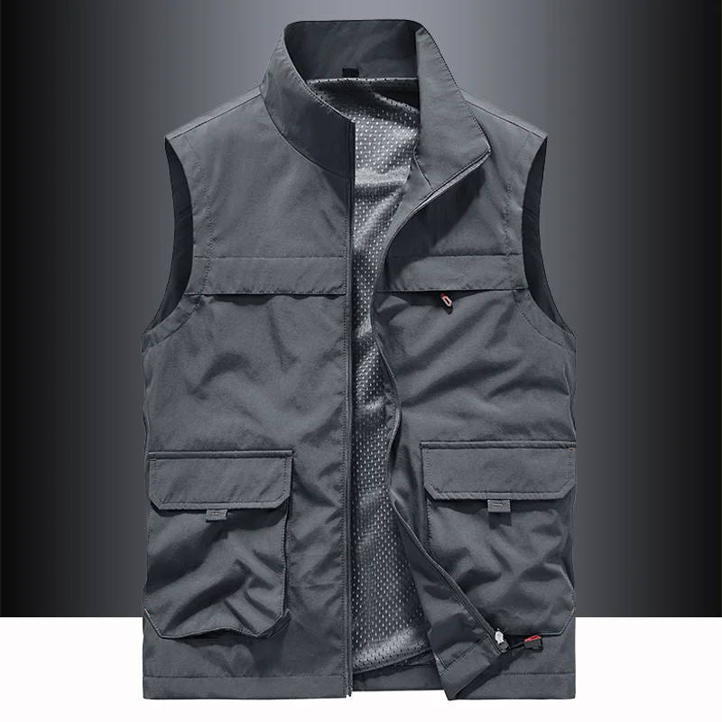 Vests of Men Men's Work Clothes Men's Clothing Military Fishing Vest Padded Motorcyclist Fashionable Bigsize