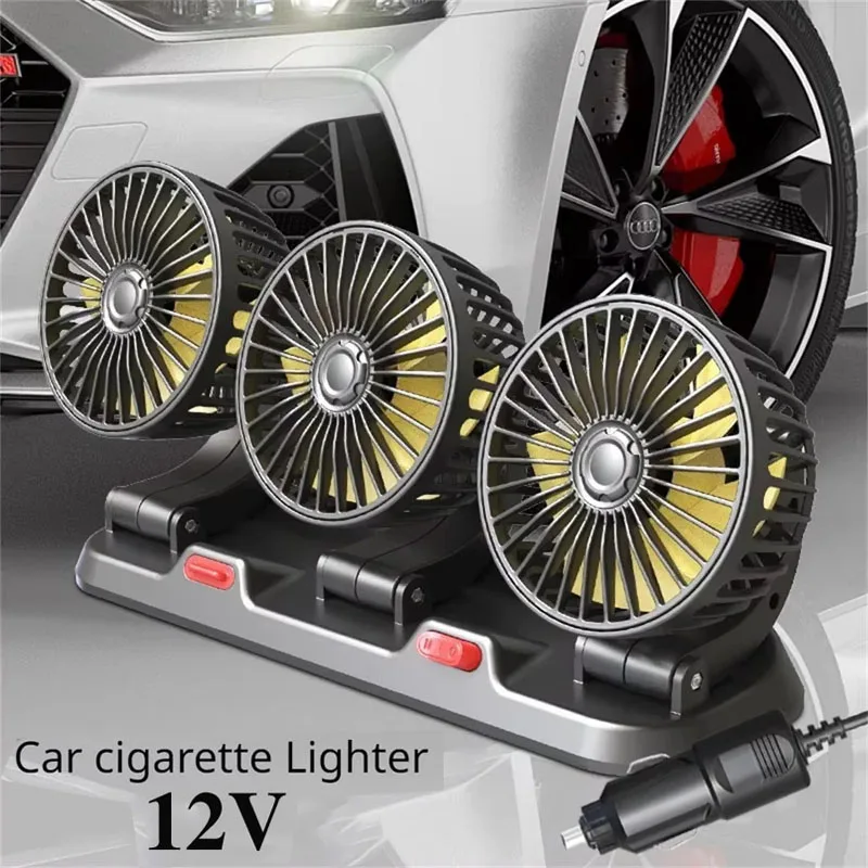 3 Head 12V Car cigar