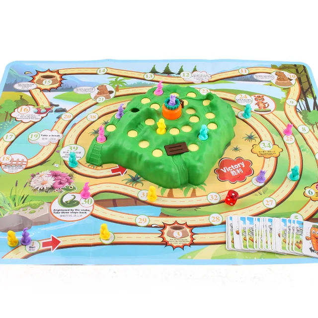 Rabbit Cross Country Competitive Trap Montessori Children Educational Family Fun Early Childhood Board Games Interactive Toys 4