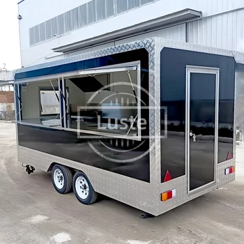 Food Truck Trailer Mobile Cart Caravan Customized off road camper trailers outdoor kitchen juice bar truck 1