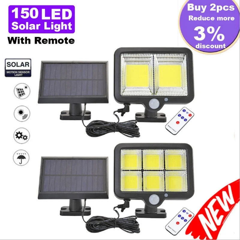 

Outdoor Waterproof Landscape Lamp Emergency Light Street Lamp Solar Cob Garden Lamp Human Body Induction Split Wall Lamp