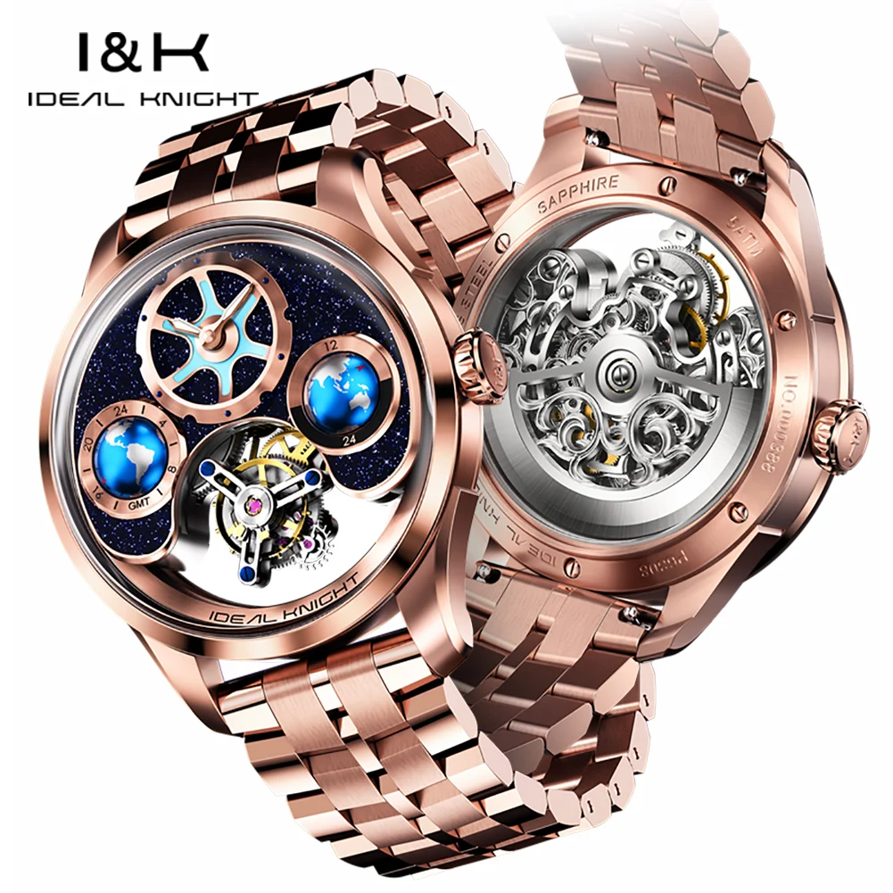 

Ideal Knight Top Collection Quality Men Watch Multi Strap Automatic Mechanical Watch Limited Edition Luxury Male Wristwatch