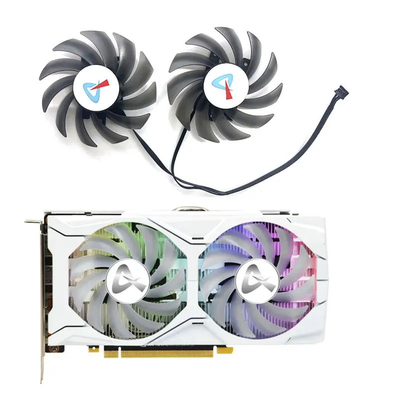 2 Ventole 4Pin Adatto Per Axgaming Geforce Rtx2060 Super Gtx1660Ti 1660 Ventola Di Ricambio Per Scheda Grafica Super X2 Cf-12915S