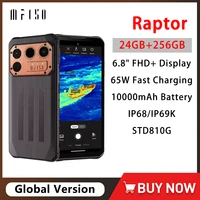 IIIF150 Raptor Rugged Machine 6.8 Inch 120Hz 10000mAh 12GB RAM+256GB ROM 108MP 65W Fast Charging UltraThin Cellphone Android 13 1