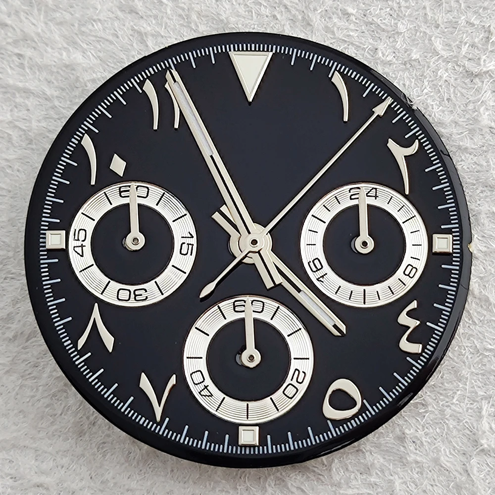 VK63 dial 28.5mm Arabic Without green luminous dial suitable for VK63 movement watch accessories watch repair tools