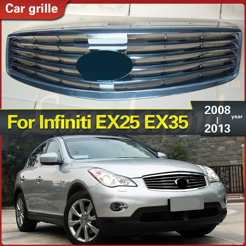 1 Set Front Mesh Upper Grill Car Bumper for Infiniti EX25
