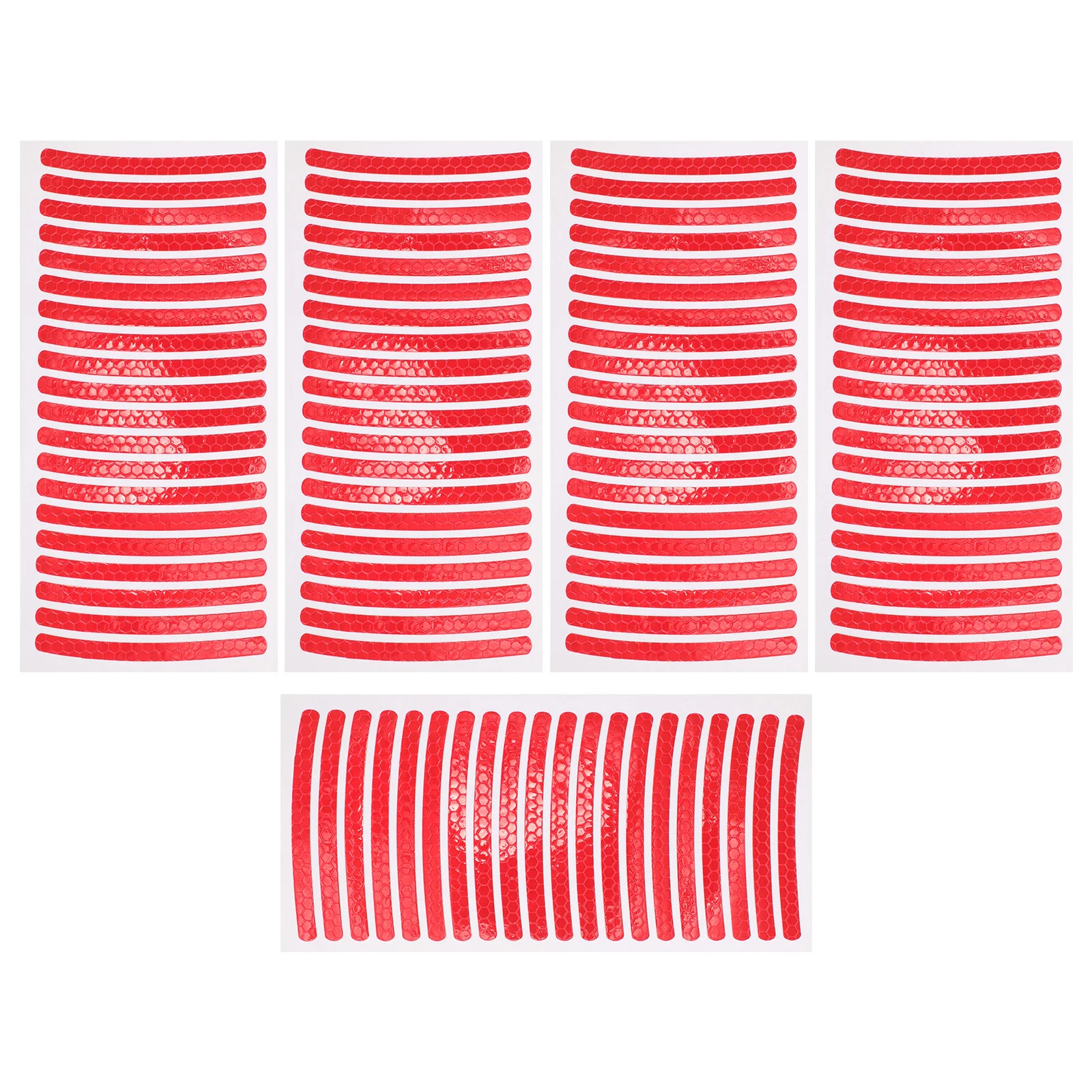 

100 Pcs Car Acessories Wheel Reflective Decal Rim Tape for Stickers of Cars Tire Strip Plastic Rims
