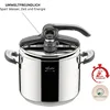 Lagostina Novia Vitamin Lagoeasy'UP Pressure Cooker 9 L Stainless Steel 18/10 Ø 24 cm, Induction and Gas Pot 6