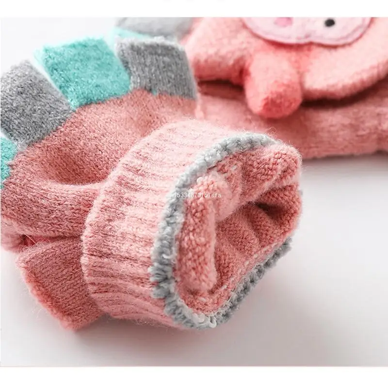 

High Ealstic Children Knitted Glove Candy Color Gloves Winter Warm Mittens Dropship