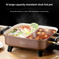 220V electric hot pot household Yuanyang pot multi-function all-in-one electric cooking utensil 1