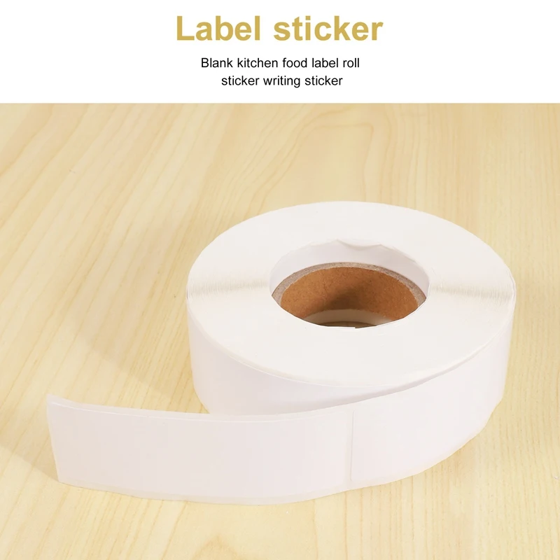 A01F-Removable Freezer Labels 1 X 3 Inch Food Storage Stickers Refrigerator Freezer Paper Labels (Blank White)