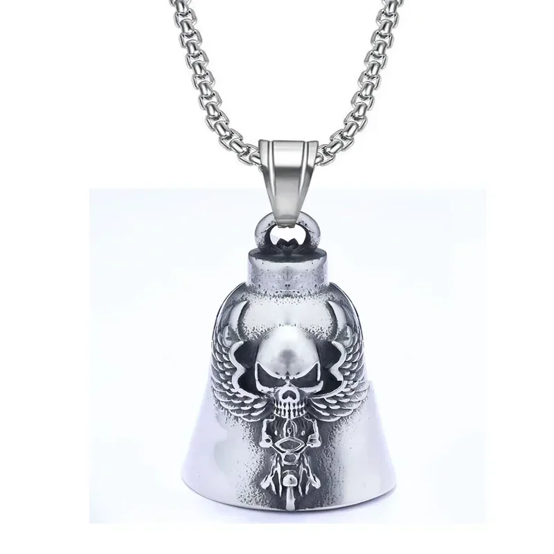 Lion King Pendant and Keychain with Uniquely Carved Bell - Retro Design