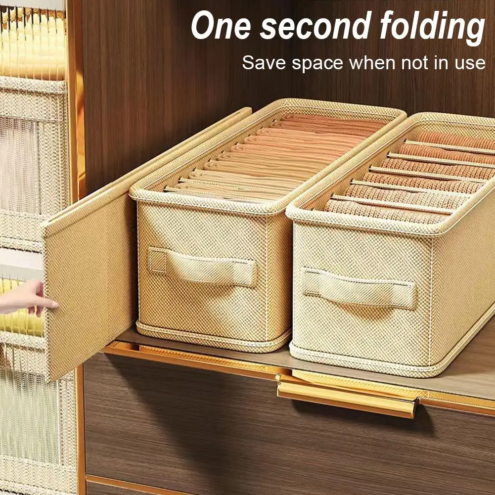 

Home Underwear Socks Storage Organization Box Divided Artifact Storage Drawer Fabric Box Style Storage Underwear W3E3