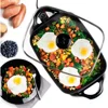 16-Inch Electric Skillet with Glass Cover,Tempered glass cover with stay-cool handle,Doubles as a buffet server. 4