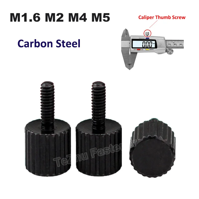 M1.6 M2 M4 M5 Thumb Screw Bolt Fasteners Hand Tighten Caliper Fix
