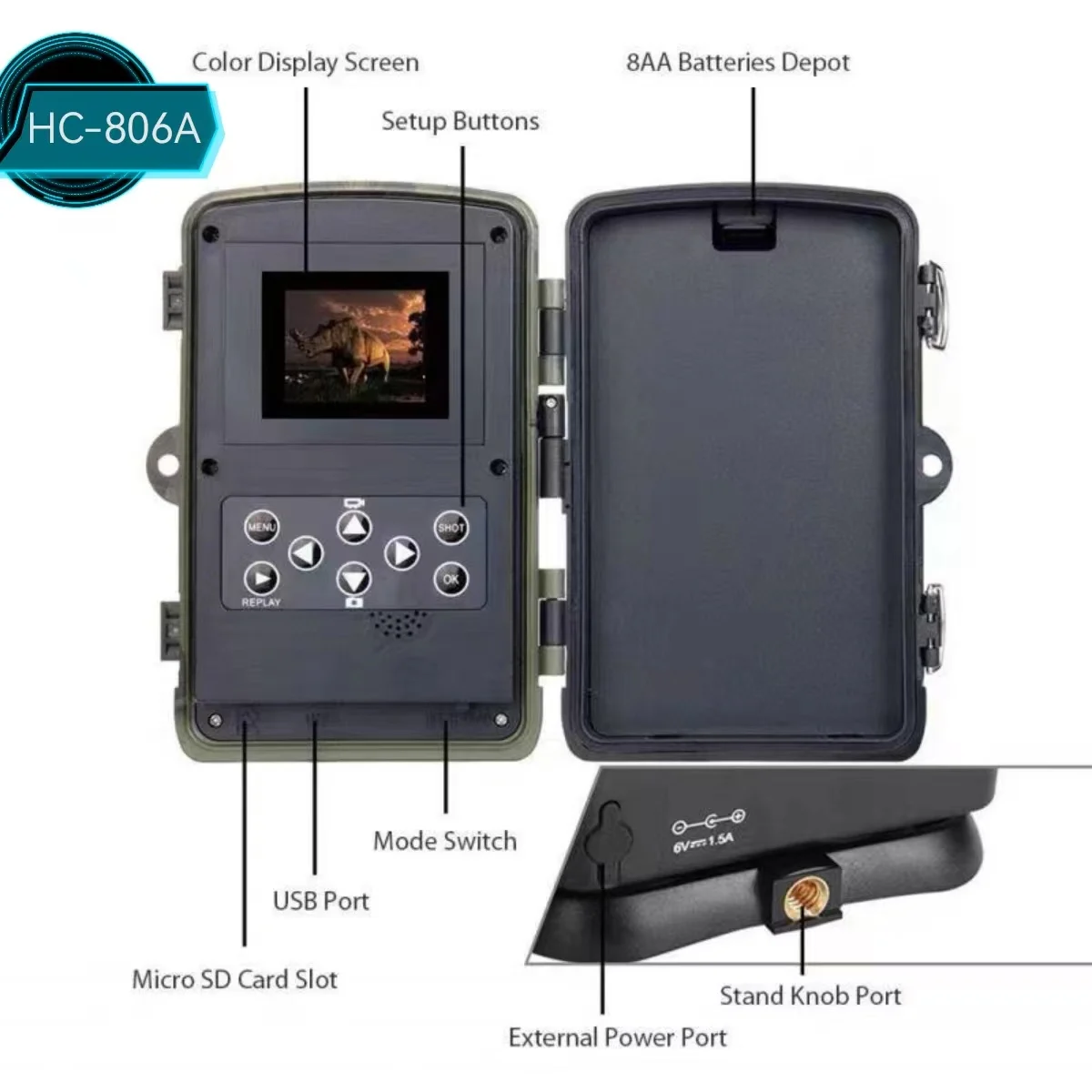 HC-806A Trap Trail Hunting Camera Suntekcam 16MP IP65 Waterproof Night Vision Wild Cameras Photo Trap 940nm Viewing animal