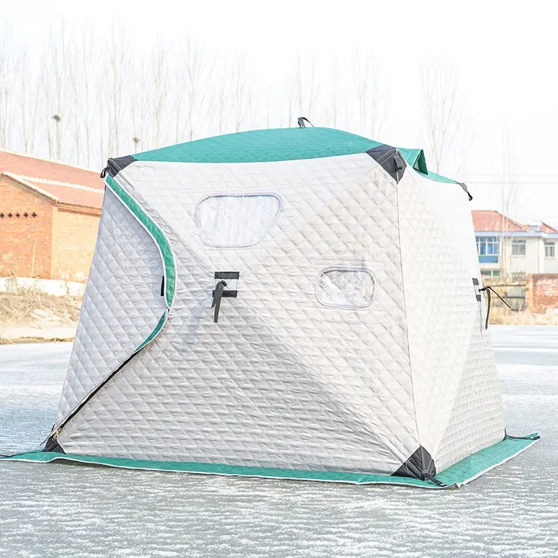 Tenda Da Pesca Per Sauna Isolata Con Ghiaccio Caldo Invernale Pop-Up Impermeabile All'Aperto Portatile