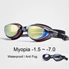 Plating Myopia Swim Goggles Men Women Professional Swimming Pool Water Sports Waterproof Glasses Anit Fog UV Shield Eyewear New 1