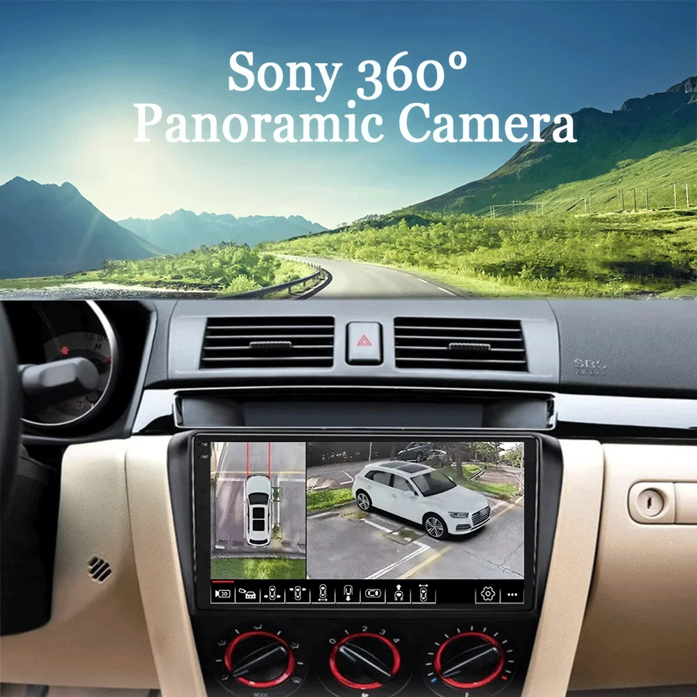 Radio para Auto con Reproductor de Video Android 16 para Mazda 3 2004 - 2009 2din con BOSE Multimedia Carplay Estéreo GPS Unidad Principal WIFI+4G 5