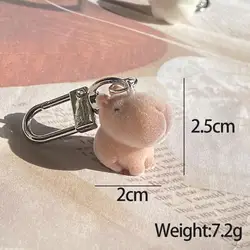 Fluffy Koala Plush Keychain - Cute Pendant Charm (A - capybara)